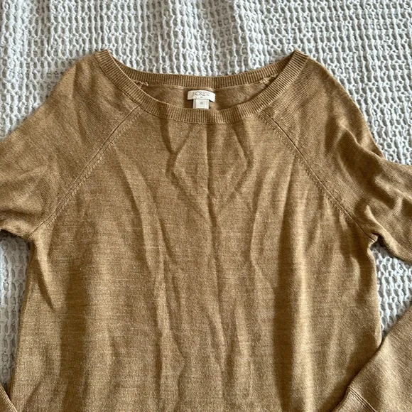 J.Crew Factory Merino Wool Sweater Dress xs Camel - Picture 2 of 2